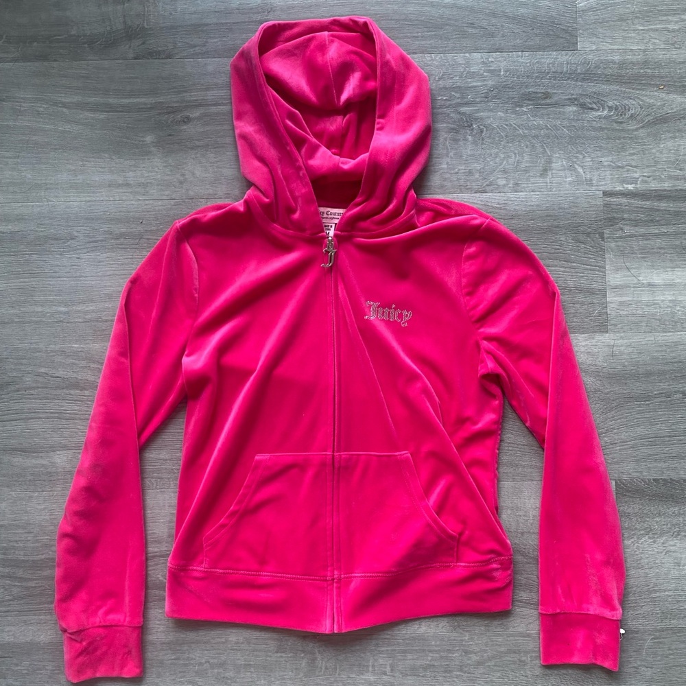 Pink Juicy Couture Velvet Jacket Size Medium